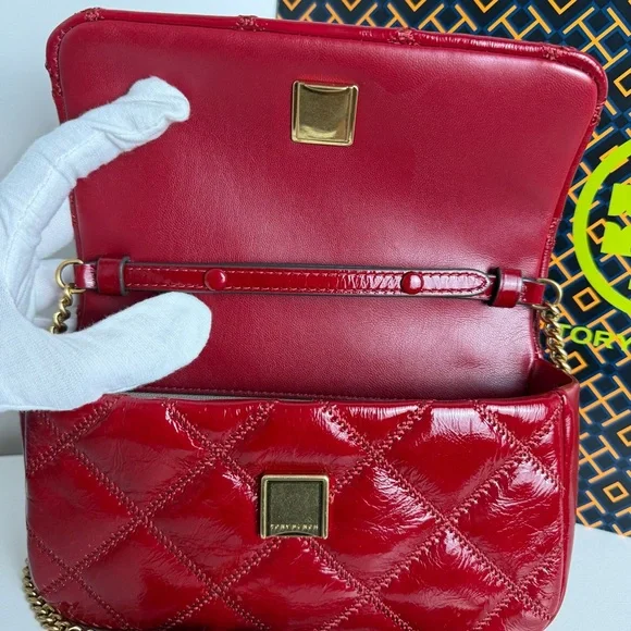 NWT Tory Burch Willa Shine Mini Top Handle Bag - Picture 9 of 12